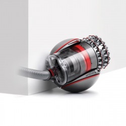 Ηλεκτρική σκούπα με δοχείο Dyson Cin BigBall AbPr, 700W, 1,5l, Κατηγορία Α, Σύστημα Cinetic Cyclone, Αυτοεπιπεδούμενο, Χωρίς αλλαγές φίλτρων, Γκρι/Κόκκινο