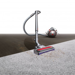 Ηλεκτρική σκούπα με δοχείο Dyson Cin BigBall AbPr, 700W, 1,5l, Κατηγορία Α, Σύστημα Cinetic Cyclone, Αυτοεπιπεδούμενο, Χωρίς αλλαγές φίλτρων, Γκρι/Κόκκινο