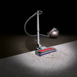 Прахосмукачка Dyson Cin BigBall AbPr, 700W, 1.5l, Клас А, Циклонна система Cinetic, Самоизправащя се, Без смяна на филтри, Сив/червен