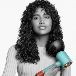 Dyson Supersonic Nural HD16 CePa/Tz Hair Dryer, 1600W, 3 speeds, 4 heat settings, Negative ions, 5 attachments, Scalp protection, Turquoise/orange