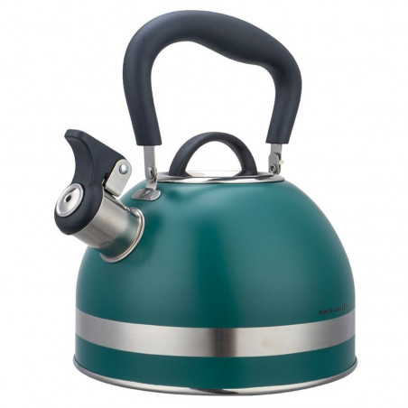 Τσαγιέρα με σφυρίχτρα Kinghoff KH 1855, 1.8 l, Επαγωγή, Θερμομονωμένη λαβή, Πράσινο
