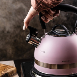 Kinghoff KH 1856, 1.8 l, indukciós, hőszigetelt fogantyú, rózsaszínű