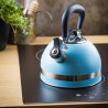 Kinghoff KH 1857 Whistling Kettle, 1.8 L, Induction, Heat-Insulated Handle, Blue