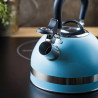 Τσαγιέρα με σφυρίχτρα Kinghoff KH 1857, 1.8 l, Επαγωγή, Θερμομονωμένη λαβή, Μπλε