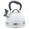 Τσαγιέρα με σφυρίχτρα Kinghoff KH 1852, 1.8 l, Επαγωγή, Θερμομονωμένη λαβή, Λευκό