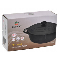 Γάστρα Klausberg KH 2255, 4.5 l Μαντεμένιο, Επαγωγικό, Μαύρο