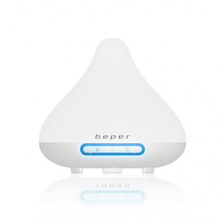 Beper 70.402 Aroma Diffuser, 15.6 W, 140 ml, 2 speed settings, LED light, 7 colors, White