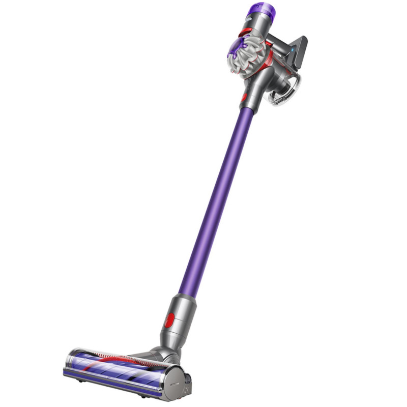 Вертикална прахосмукачка Dyson V8 Origin 400394-01, 150AW, 540мл, 110000 rpm/min, Автономност до 40 мин, HEPA, Лилав/сребрист