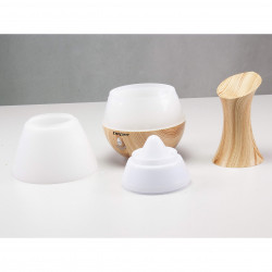 Beper 70.405 Aroma Diffuser, 4 W, 235 ml, Suitable for essential oils, LED light, 7 colors, Wooden