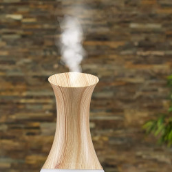 Beper 70.405 Aroma Diffuser, 4 W, 235 ml, Suitable for essential oils, LED light, 7 colors, Wooden