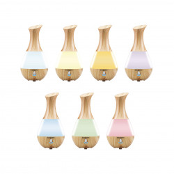 Beper 70.405 Aroma Diffuser, 4 W, 235 ml, Suitable for essential oils, LED light, 7 colors, Wooden