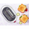 Beper P101TOS100 Toaster, 2-slice, 7 settings, 2 clips, Removable crumb tray, White/Red