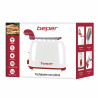 Beper P101TOS100 Toaster, 2-slice, 7 settings, 2 clips, Removable crumb tray, White/Red