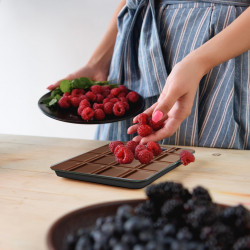 Кухненска везна Beper P102BIL002, 5 кг, CR2032 батерия, LCD дисплей, Tara, Автоматично изключване, Кафяв