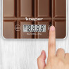 Beper P102BIL002 Kitchen Scale, Up to 5 kg, g/lb, LCD Display, TAPA, Auto Shut-Off, Brown