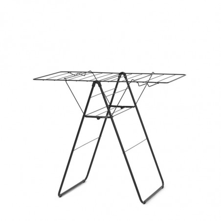 Brabantia Hangon 1004162 Clothes Dryer, 15 m, 4 Hangers, Adjustable, Child Lock, Black