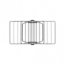 Brabantia Hangon 1004162 Clothes Dryer, 15 m, 4 Hangers, Adjustable, Child Lock, Black