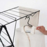 Brabantia Hangon 1004162 Clothes Dryer, 15 m, 4 Hangers, Adjustable, Child Lock, Black