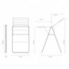 Brabantia Hangon 1004162 Clothes Dryer, 15 m, 4 Hangers, Adjustable, Child Lock, Black