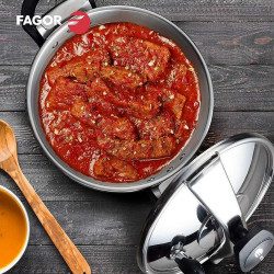 Fagor Clasica 100602646 Pressure Cooker, 4 L, 55 kPa, 3 safety systems, 18/10 stainless steel, Silver