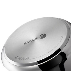 Fagor Clasica 100602646 Pressure Cooker, 4 L, 55 kPa, 3 safety systems, 18/10 stainless steel, Silver