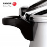 Fagor Clasica 100602646 Pressure Cooker, 4 L, 55 kPa, 3 safety systems, 18/10 stainless steel, Silver
