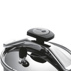 Fagor Clasica 100602646 Pressure Cooker, 4 L, 55 kPa, 3 safety systems, 18/10 stainless steel, Silver