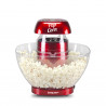 Beper P101CUD052 Hot Air Popcorn Maker, 1200W, Up to 80 g of corn, Built-in bowl, Red