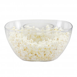 Beper P101CUD052 Forrólevegős popcorn gép, 1200W, 80 g kukoricáig, beépített tál, piros színű