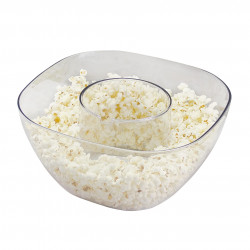 Beper P101CUD052 Forrólevegős popcorn gép, 1200W, 80 g kukoricáig, beépített tál, piros színű