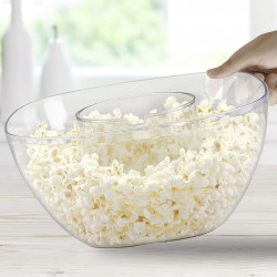 Beper P101CUD052 Hot Air Popcorn Maker, 1200W, Up to 80 g of corn, Built-in bowl, Red