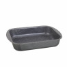 Tavă de copt Oliver Voltz OV51222N25S, 25 cm, finisaj marmură, dreptunghiulară, negru