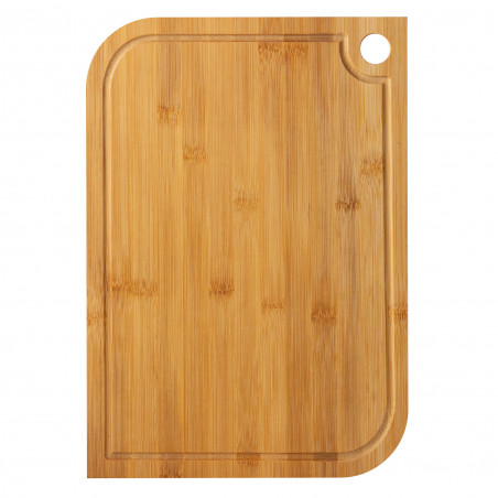 Rosberg R51635CL Cutting Board, 38x27 cm, Double-Sided, Bamboo, Brown