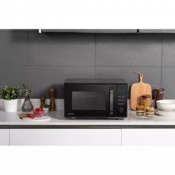 Φούρνος μικροκυμάτων 4in1 Toshiba MW2-AC25TBK, 25 l, 950W, Grill 1100W, Convection 2100W, Κεραμική επίστρωση, Μαύρο