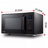 Φούρνος μικροκυμάτων 4in1 Toshiba MW2-AC25TBK, 25 l, 950W, Grill 1100W, Convection 2100W, Κεραμική επίστρωση, Μαύρο