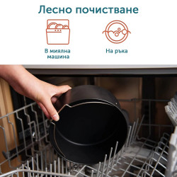 Set 6 accesorii pentru friteuza cu aer cald Cosori C158-6AC-EUR, Fara BPA, Negru