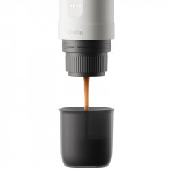 Espressor portabil Outin Nano Pearl White, 12/24 V, 7500mAh, 20bar, 80 ml, Incarcare USB, Cafea macinata si capsule, Alb