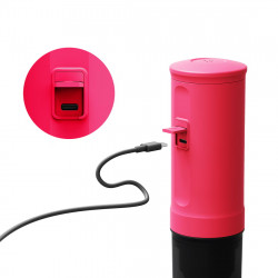 Espressor portabil Outin Nano Crimson Red, 12/24 V, 7500mAh, 20bar, 80 ml, Incarcare USB, Cafea macinata si capsule, Rosu