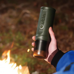 Преносима кафемашина за еспресо Outin Nano Forest Green, 90W, 80мл, 20bar, 200+ чаши, 96C, 7500mAh, Мляно + капсули, Зелен