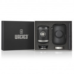Wacaco Picopresso Portable Handheld Espresso Machine, No Refilling Required, 80 ml, 18 bar, Open-Port Filter, Black