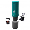 Outin Nano Teal Portable Espresso Machine, 12/24 V, 7500 mAh, 20 bar, 80 ml, USB charging, Ground coffee + capsules, Turquoise