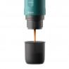 Espressor portabil Outin Nano Teal, 12/24 V, 7500mAh, 20bar, 80ml, Incarcare USB, Cafea macinata si capsule, Turcoaz