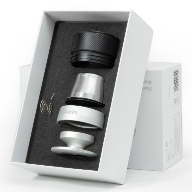 Set of 5 accessories for the Nano Basket Plus double espresso maker, Stainless Steel, BPA-Free, Black