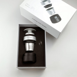 Set of 5 accessories for the Nano Basket Plus double espresso maker, Stainless Steel, BPA-Free, Black