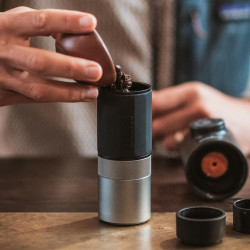 Wacaco Exagrind Coffee Grinder, Manual, Up to 20 g, Stainless Steel Mechanism, Aluminum Body, Black