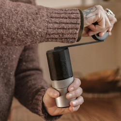 Wacaco Exagrind Coffee Grinder, Manual, Up to 20 g, Stainless Steel Mechanism, Aluminum Body, Black