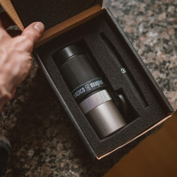 Wacaco Exagrind Coffee Grinder, Manual, Up to 20 g, Stainless Steel Mechanism, Aluminum Body, Black