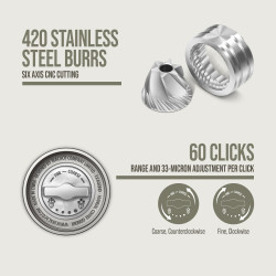 Wacaco Exagrind Coffee Grinder, Manual, Up to 20 g, Stainless Steel Mechanism, Aluminum Body, Black