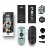 Espressor portabil Wacaco Nanopresso Arctic Blue, 18bar, 80 ml, Cafea macinata, Fara incarcare sau baterii, Husa, Arctic Blue