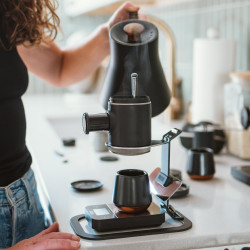 Wacaco Picopresso Coffee Machine Stand, Sturdy stainless steel body, Built-in mirror, Black